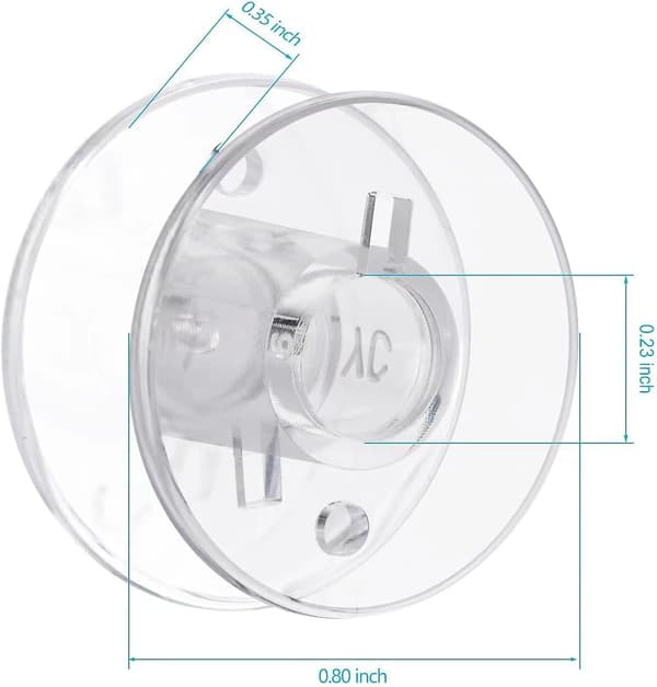 50 stk Plastspoler til Symaskiner - Eoehro Klasse 15 Spoler