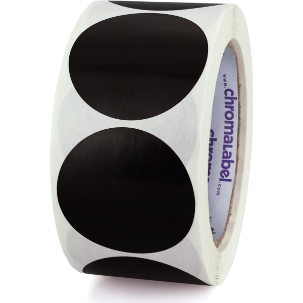 Inch Color Coded Permanent Round Adhesive Labels, 500 Per Roll