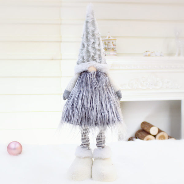 Påsk Gnome Dekoration Handgjord Plysch Faceless För Docka Svenska Tomte Elf Ornam 32026 white doll