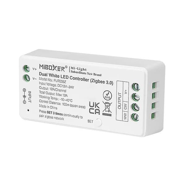 Zigbee3.0 Dobbelt Hvid Controller Dc12-24v App Controller Fut03