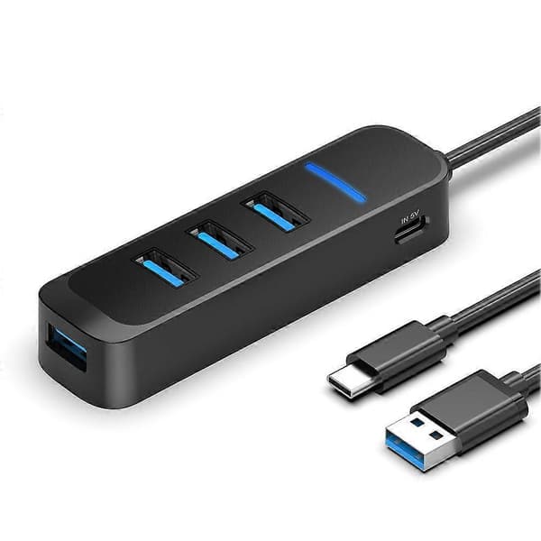 USB 2.0 Strømadapter 4 Port Multi USB Splitter Hub Flere Udvidere Høj Hastighed
