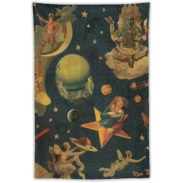 The Smashing Pumpkins Tapestry Flag Mellon Collie And The Infinite Sadness Poster Polyester Väggkonsttryck Gåva Bild Målning Tapestries Konstverk Be