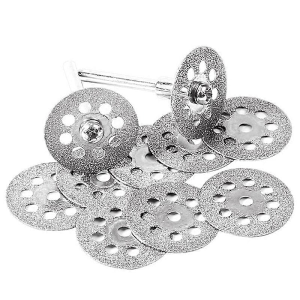12 st 22 mm Diamantkapskivor Roterande Verktyg Slipmaskin Metall Kapskiva för Kakel eller