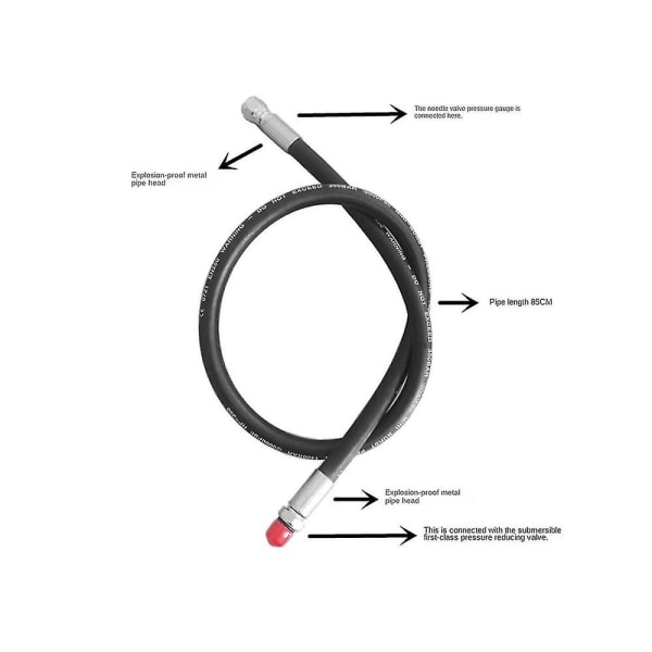 Scuba dykning regulator snorkel højtryks slange til scuba dykning vandsport dykning regulator rep