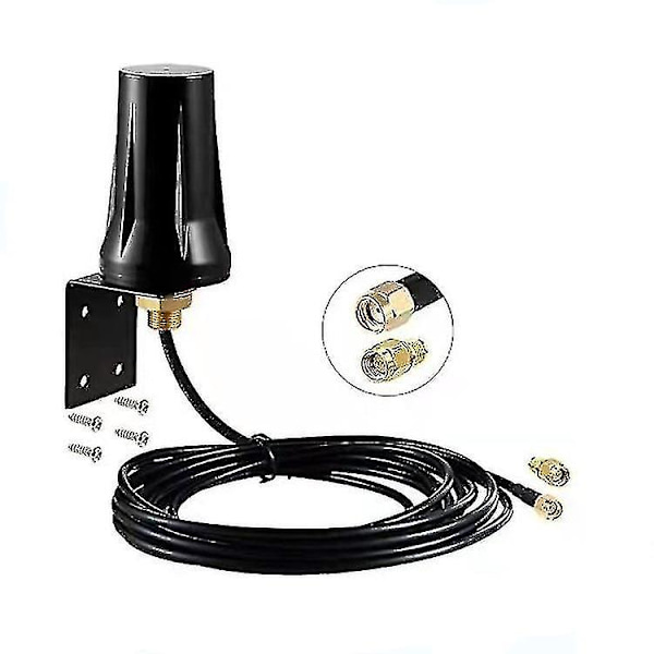 Udendørs 4g Lte Antenne Sma Han Mimo 5dbi Omniretningsbestemt Ekstern Vandafvisende Til 4g Lte Mobil Router Gateway