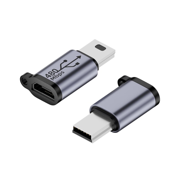 Usb-c till Micro Usb-adapter Typ-c hona till Micro Usb hane-omvandlare kontakt Micro to Mini USB