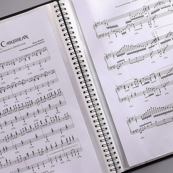 A4 format musikfilarkiv til opbevaring af 20 lommenøgler