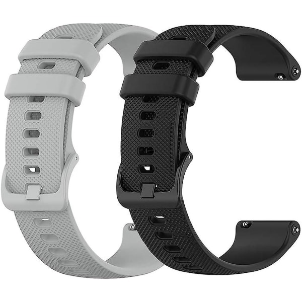 Yeejok silikon sportremmar kompatibla för Samsung Galaxy Watch 3 41mm 42mm/galaxy Watch Active watch 40mm 44mm/växel Sport, 20mm mjukt fitness