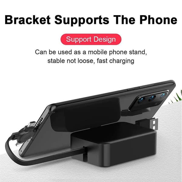 Retractable Cable Copper Craftsmanship Safety Holder Multipurpose Usb