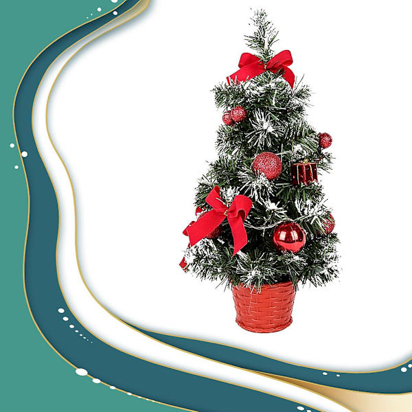 Kunstig juletræ centerpiece lys kontor hjem dekorative
