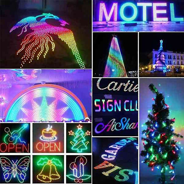 100 st/paket 12mm Ws2811 2811 Ic Rgb Led Pixel Modul Sträng