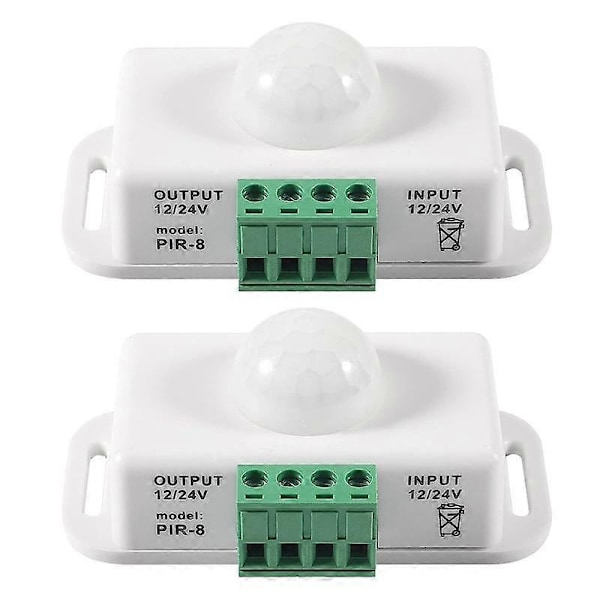 DC 12V/24V 8A Kropps Infraröd PIR Rörelsesensor Strömbrytare LED Ljusremsa Automatisk, PIR Sensor LED Rörelsesensor Strömbrytare