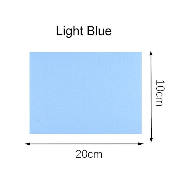 13 Färger Självhäftande Reparationssats Fix Hål Dunjacka Kläder Tvättbara Patchar light blue