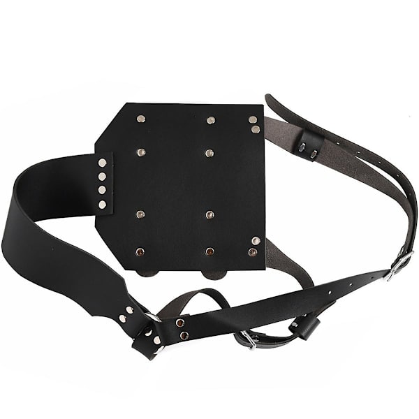 Medeltida Witcher Dubbel Ryggslida För Svärd Cutlass Hållare Pirat Krigare Läder Cosplay Larp