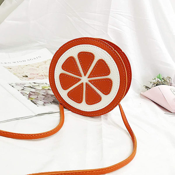 Børns frugtformede crossbody-taske hamburger skuldertaske håndtaske pung til piger