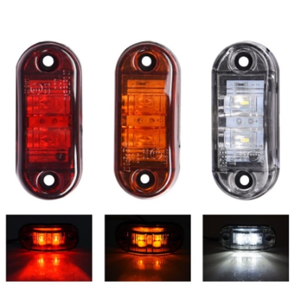10 st varningsljus LED dimljus släpvagn lastbil LED sidomarkering green