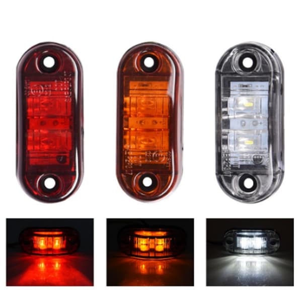 10 stk varsellys LED tåkelys tilhenger lastebil LED sidemarkør blue