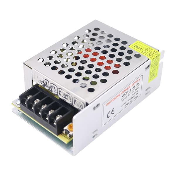 AC 100V240V til DC 24V 2A 48W Spændingstransformator Strømswitch Til LED-strimmel