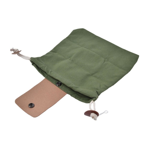 Foderpose Sammenklappelig Pu-læderlærreds-svampe-foderpose til vandreture Camping Jagt