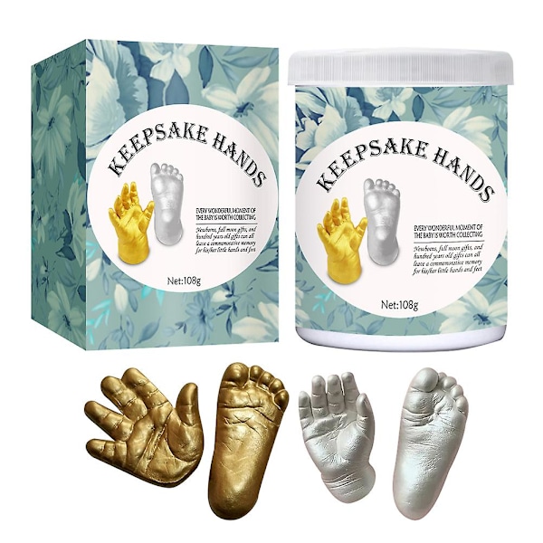 Baby Hand- och Fotgjutningsset, Minnesgjutningsset för Spädbarns Hand & Fot