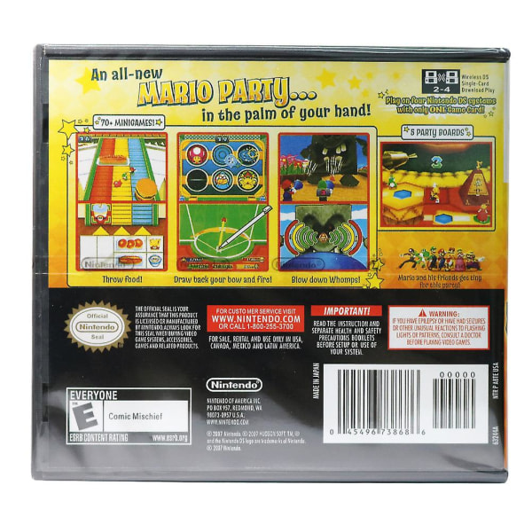Fødselsdag Game Card Accessories Børn Voksne Mario Party DS Family Gathering Funny