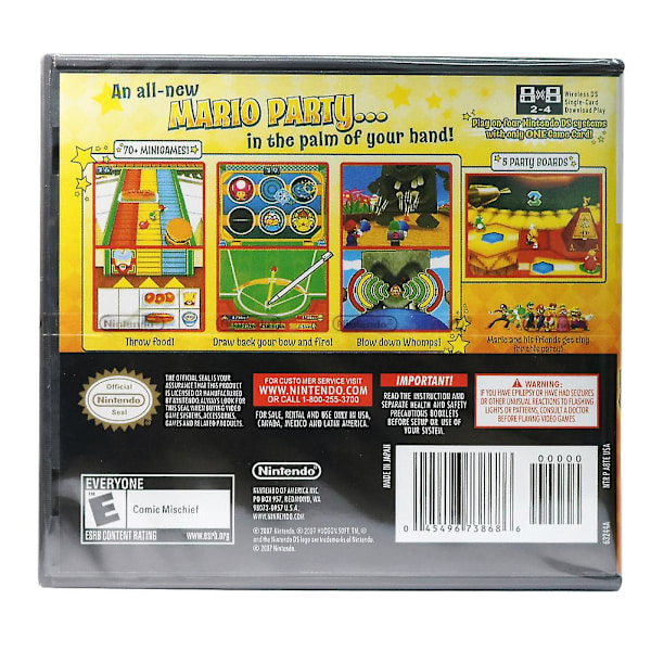 Syntymäpäiväpeli korttivarusteet Lapset Aikuiset Mario Party DS Fa