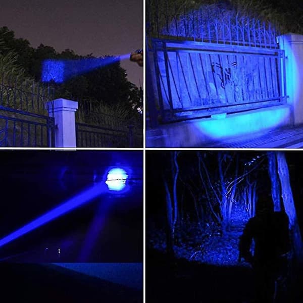 Sininen taskulamppu, sininen minitaskulamppu sininen säde LED-taskulamppu taskulamput 3 tilaa lahja