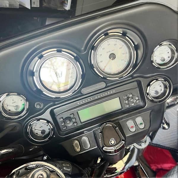 4 tommer speedometer måler 2 tommer Burst Bezel Kit instrumentdækplade til Harley Touring Electra Glide Street Glide