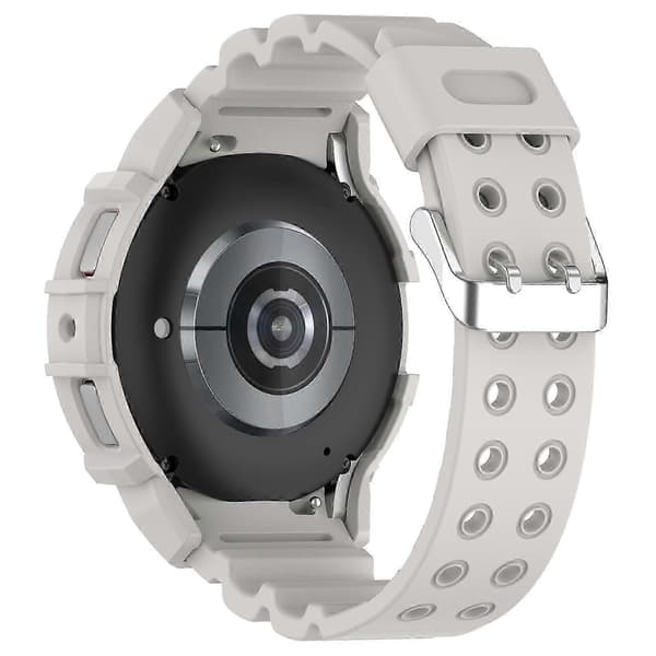 Silikonerem + Urkasse til Samsung Galaxy Watch 7 40mm Light Gray