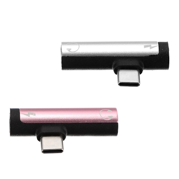 2 st Hörlursadapter Hörlursadapter 3,5 mm Aux-adapter Hörlurstillbehör Adapterjackadapter