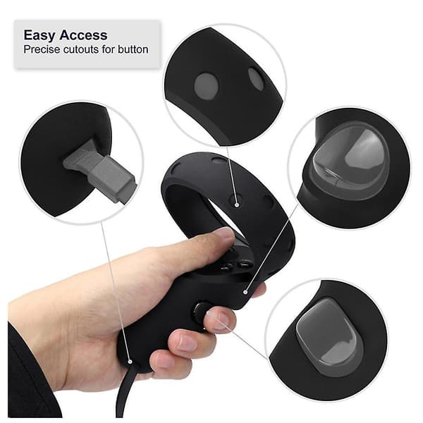 1 par Touch Controller Grip Cover Blød Glat Spilkonsol Til Oculus Quest 1 Ny