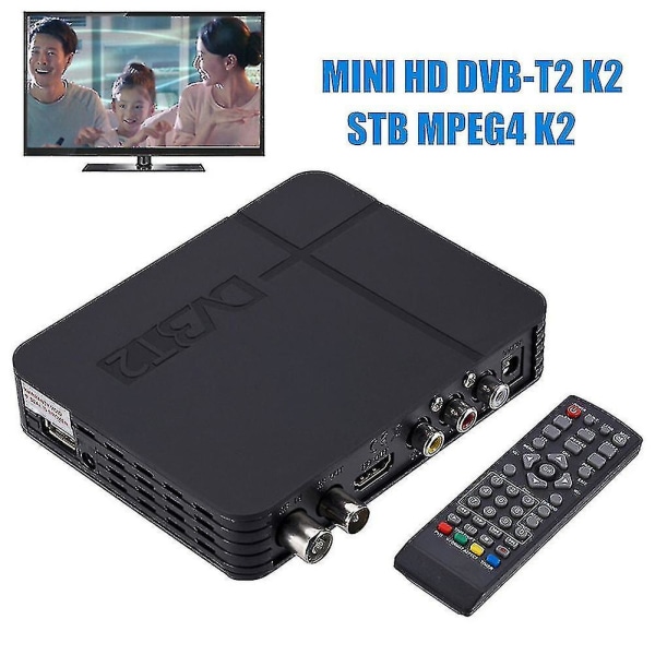 Bärbar Dvb-t2 Stb Mpeg4 K2 Hög Klarhet Digital Tv Box Set-top Receiver Tuner Receptor