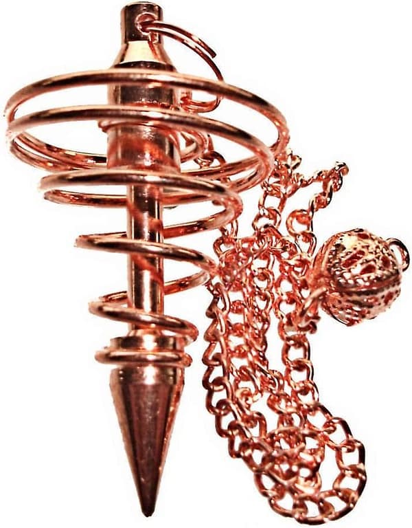 Kobberbelagt Vortex Point Pendul for Spådom og Healing