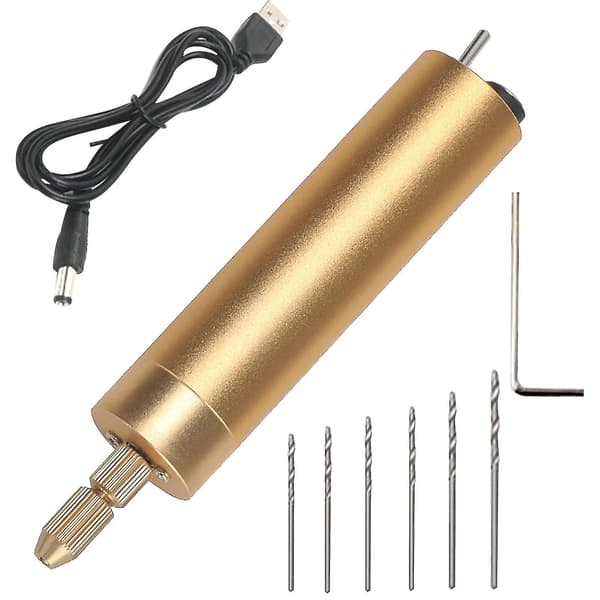 USB Mini Elektrisk Drill Hånddrill Smykke Stansemaskin