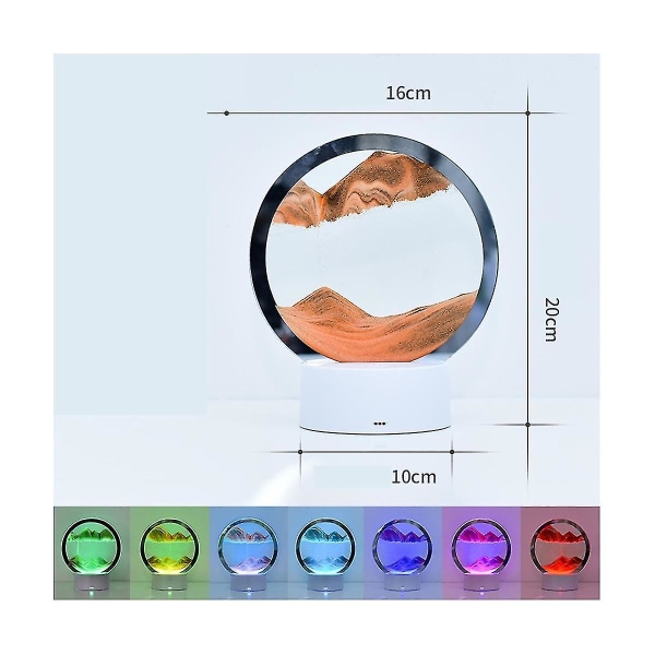 Bordlampe LED-lampe Fargerik 3 RGB-lys Hjemmekontor skrivebordslampe Dekor Blå
