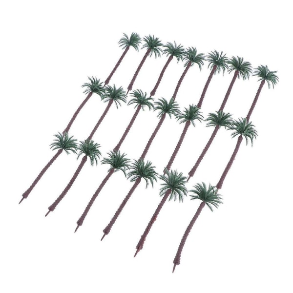 20 Pack Diy Hiekkapöytä Muovinen Palm Mini Landscape Coconut Tree Malli