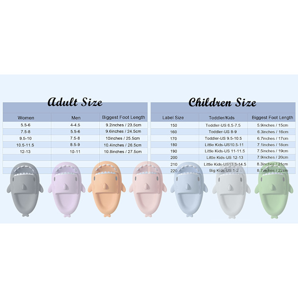 Unisex søde hajsandaler til mænd og kvinder, skridsikre åbne tå-hussandaler med hajer, afslappede strandsko, sålsandaler til kvinder (10-10,5)