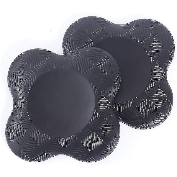 Yogaknäskydd, Yogamattor - Yogamattor Ekologiska och Lätta Yogaknäskydd Knästöd för Knä, Hand, Handled och Armbåge (mörkgrå 2-pack)