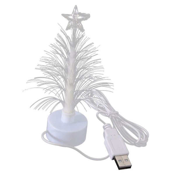 Usb Juletrær Lys Skiftende Lampe Med Sucker Glødende Nattlys