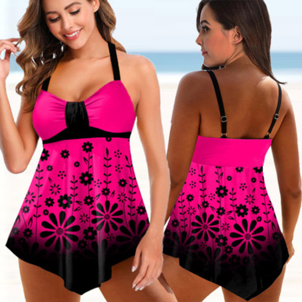 Kvinder Stropløs badedragt badedragt badedragt badedragt badedragt 8150-pink XL