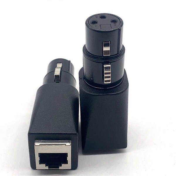 4 stk. RJ45-kontakt RJ45 Ethernet til 3-pinners XLR-adapter 3-pinners XLR-adapter for lydvideo hun