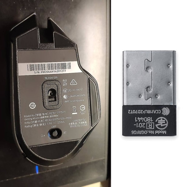 Kannettavan tietokoneen hiiri USB-dongle langaton vastaanotin 2.4g Razer Basilisk X Hyperspeedille