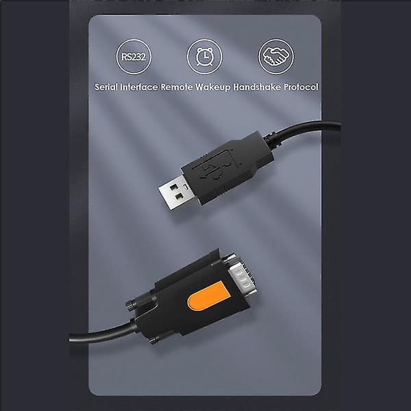 Usb til Rs232 seriell portkabel Usb til Db9 pin Com portkabel