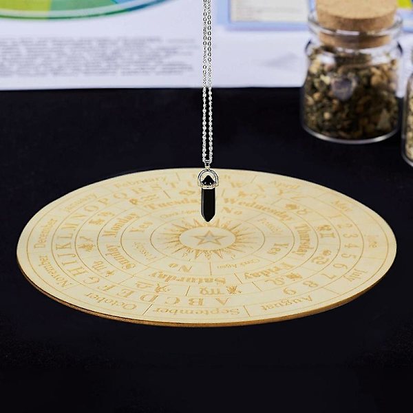 Trä Ouija-bräda Polerad Gråtafri Spådom Metafysisk Meddelandebräda För Hem Qinhai S