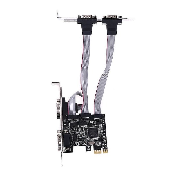 Txb071 Pci Express Add On Card 4 Porter Serial Riser Cards Multi Rs232 Db9 Com Pcie Expansion Adapter