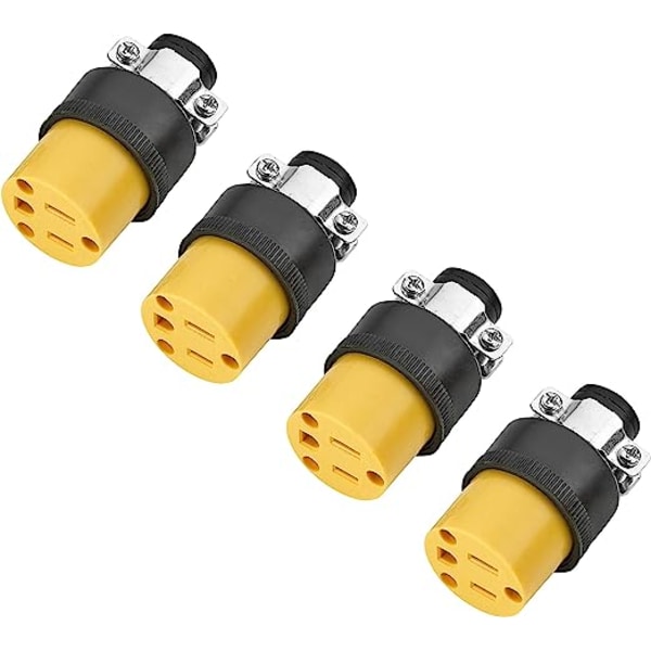Förlängningssladd Elektrisk Ledningsreparation Ände 15 Amp, 125 Volt | 4 Set Ma HD-515P+HD-515C each*4