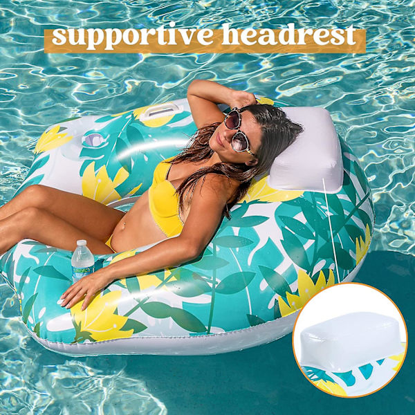 Uppblåsbar Lounger, Pool Lounger Stol Flyte För Poolparty Dekorationer, Uppblåst