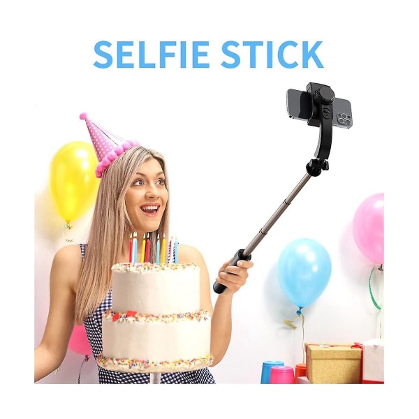 Gimbal Stabilizer Selfie Stick kokoontaitettava langaton jalusta Bluetooth suljinmonopodilla Ios Andr:lle