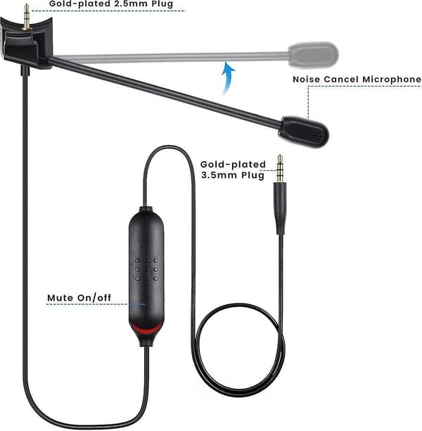 För Qc35 mikrofonersättning för Bose Quietcomfort 35 Bluetooth