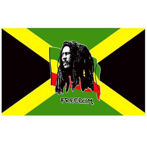 Gratis Frakt Xvggdg Jamaica Flagga Bob Marley Frihet